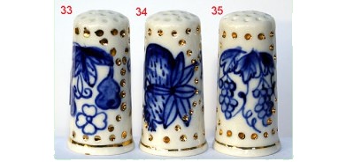 Dé à coudre de collection en porcelaine de Crète (île)