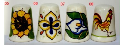 Dé à coudre de collection en porcelaine de Crète (île)