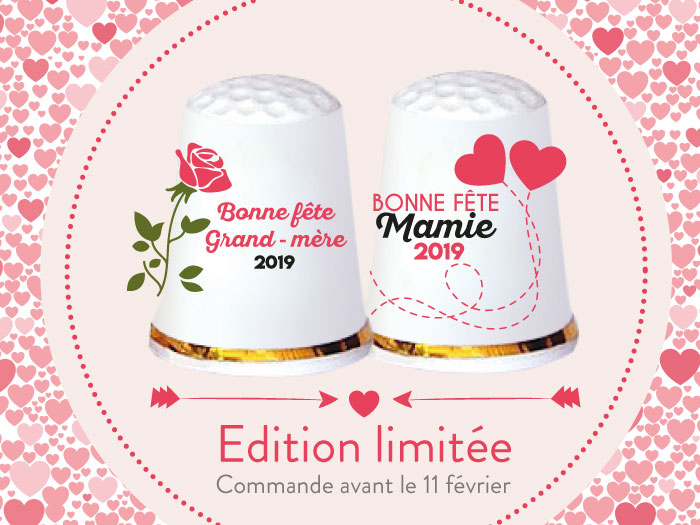 Un dé de collection pour la fête des grand-mère le 3 mars 2019