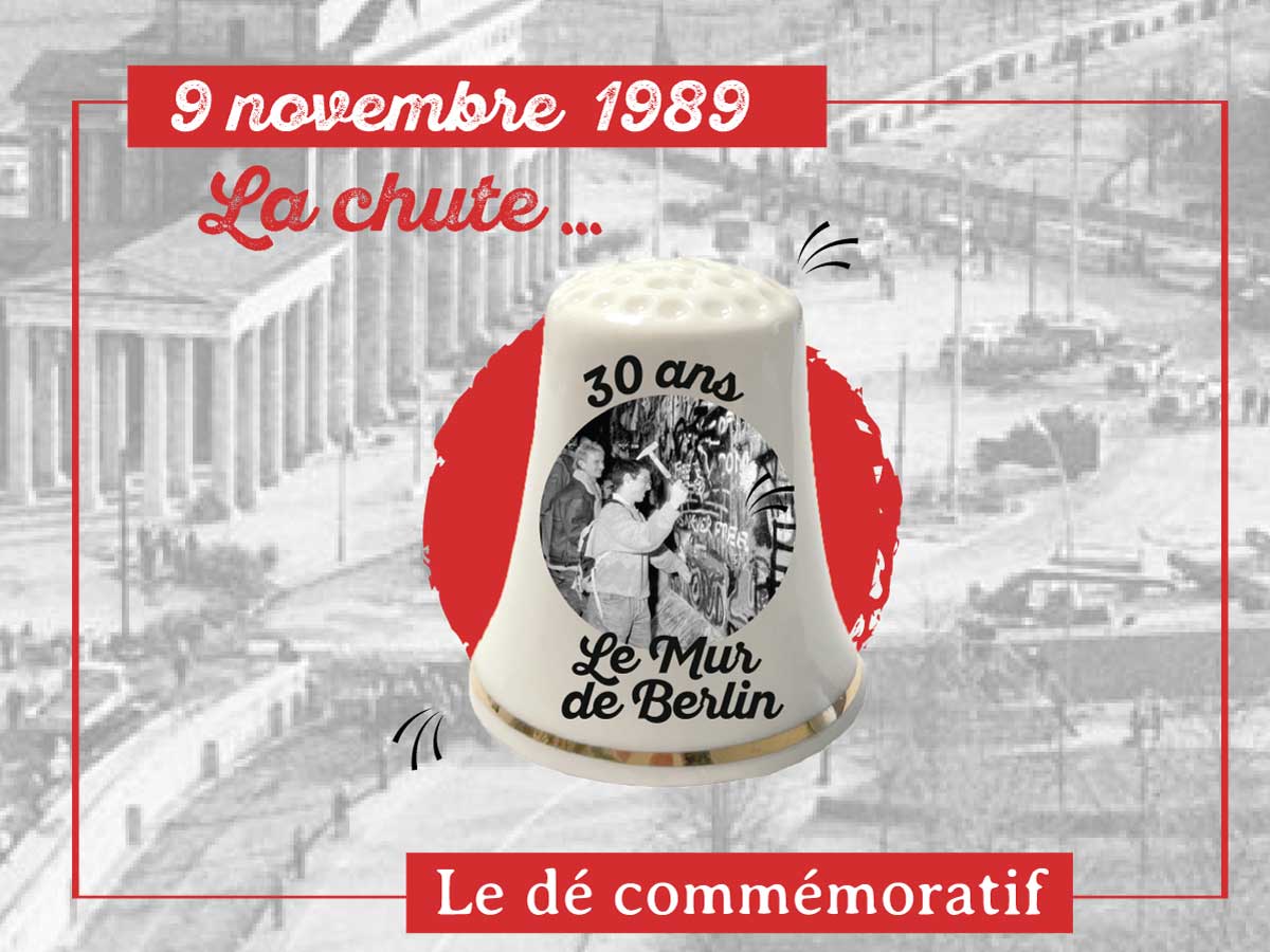 dé commemoratif pour les 30 ans de la chute du mur de Berlin